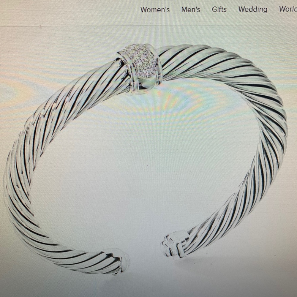 David Yurman Center Station Bracelet Pave Diamonds - Picture 5 of 6